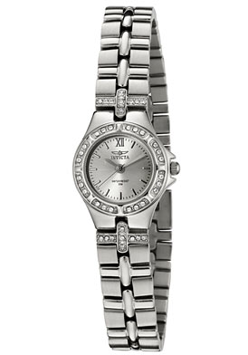 Invicta Women's Wildflower White Crystal Silver Dial Stainless S