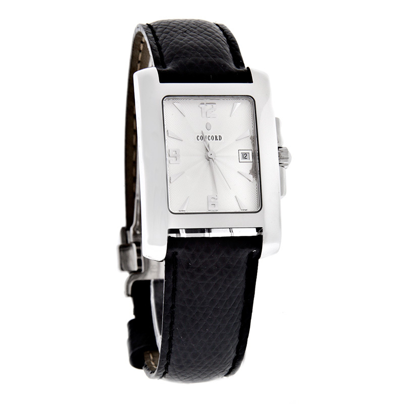 CONCORD SPORTIVO WOMENS BLACK LEATHER WATCH 0310401