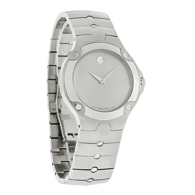 MOVADO S.E. SPORTS EDITION MENS SILVER DIAL SWISS QUARTZ WATCH 0