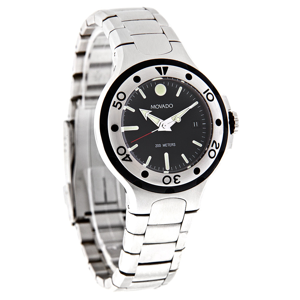 MOVADO SERIES 800 MENS STAINLESS STEEL WATCH 2600001