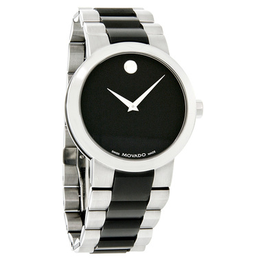 MOVADO VERTO MENS TICN STAINLESS STEEL SWISS QUARTZ WATCH 060637