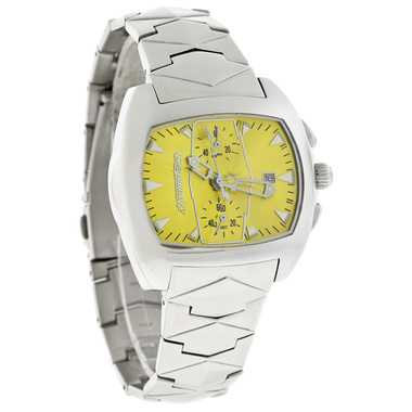 CHRONOTECH PRISMA MENS YELLOW DIAL CHRONOGRAPH DRESS QUARTZ WATC