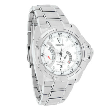 SEIKO VELATURA DIRECT MENS WHITE DAY/DATE DIAL CHRONOGRAPH WATCH