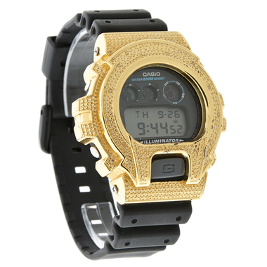 CASIO G-SHOCK ILLUMINATOR MENS DIGITAL DIAMOND ROSE GOLD TONE WA