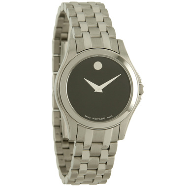 MOVADO CORPORATE EXECUTIVE LADIES BLACK DIAL SWISS QUARTZ WATCH