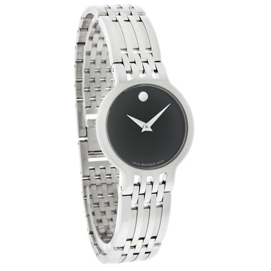 MOVADO ESPERANZA LADIES BLACK DIAL STAINLESS STEEL SWISS QUARTZ