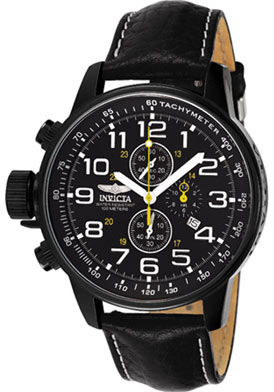 Invicta Men's I-Force Chronograph Black Leather