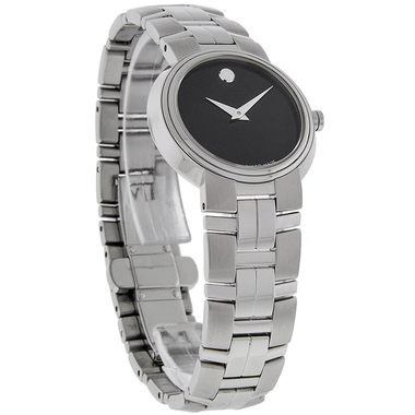 MOVADO ARTIKO LADIES BLACK DIAL STAINLESS STEEL SWISS QUARTZ WAT