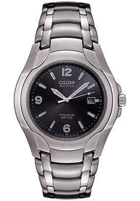 Citizen Men's Eco-Drive Black Dial Titanium