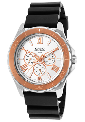 Casio Men's Multi-Function Black Resin Silver-Tone Dial