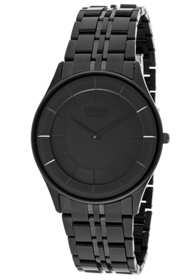 Citizen Men's Stiletto Black Dial Black Ion Plated Stainless Ste