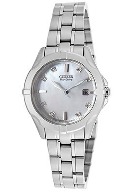 Citizen Women's Silver-Tone SS MOP Dial