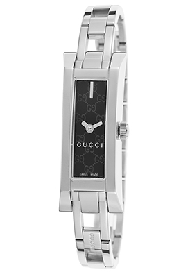 Gucci Women's Stainless Steel Black Pattern Stamped Dial