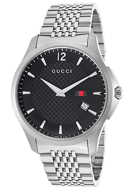 Gucci Men's G-Timeless Stainless Steel Black Dial