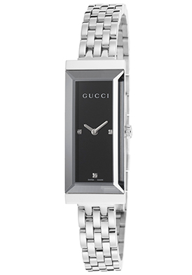 Gucci Women's G-Frame Black Dial Stainless Steel