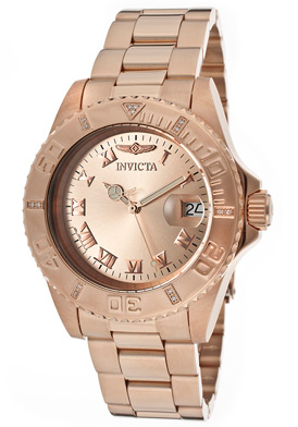 Invicta Women's Pro Diver Rose Gold Tone Dial 18K Rose Gold Plat