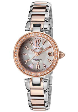 Invicta Women's Angel Crystal 18K Rose Gold Plated Steel & Stain