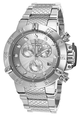 Invicta Women\'s Subaqua Chrono Stainless Steel White Dial