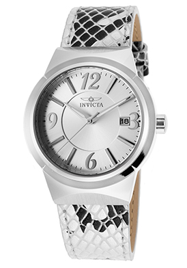 Invicta Women's Angel Multi-Color Genuine Leather Silver-Tone Di