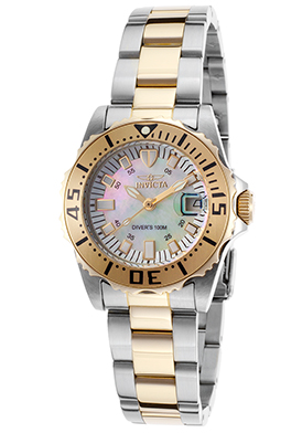 Invicta Women's Pro Diver Two-Tone Stainless Steel MOP Dial