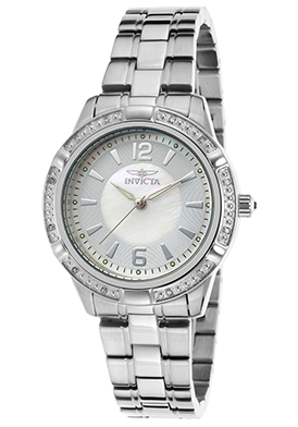 Invicta  Women's Angel Diamond Stainless Steel Mother of Pearl a