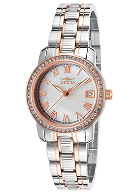 Invicta Women's Specialty Two-Tone Stainless Steel Genuine MOP D