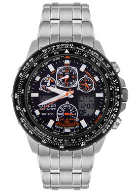 Citizen Men's Skyhawk Eco-Drive Analog-Digital Multi-Function St