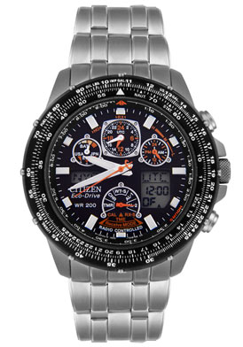 Citizen Men's Skyhawk Eco-Drive Analog-Digital Multi-Function Ti