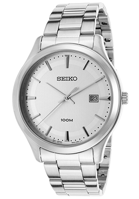 Seiko Men's Stainless Steel Silver-Tone Dial