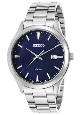 Seiko Men's Stainless Steel Blue Dial