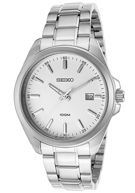 Seiko Men\'s Stainless Steel White Dial