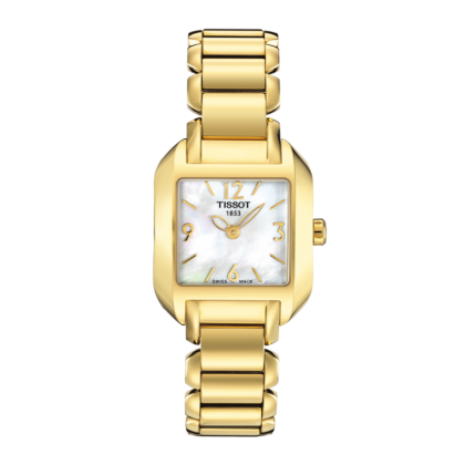 T-Wave Women\'s White Mother-Of-Pearl Quartz Trend Watch