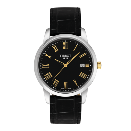 Classic Dream Men's Black Quartz Leather Watch