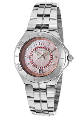 Technomarine Women's Stainless Steel Pink Mother of Pearl Dial C