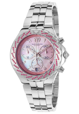 Technomarine Women's Chronograph Stainless Steel Pink Mother of