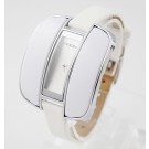 New Stunning Lady Women's White Leather Strap Quart Wrist Watch