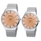 EYKI Couples Watch / Fashion Lovers Watch / Fine Steel Strap / Q