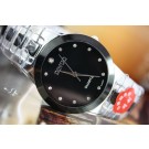 Luxury High Quality Mens All Steel Quartz Watch Black Dial (Wate