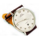 Men's Luxury Ultrathin Leather Diamonds Day Calendar Watch YL345