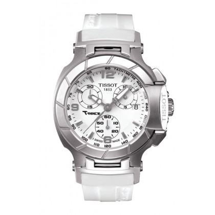 T-Race Ladies White Quartz Sport Watch