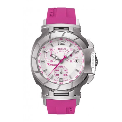 T-Race Ladies White Quartz Sport Watch