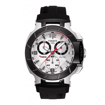 T-Race Men's Silver Quartz Chronograph Sport Watch