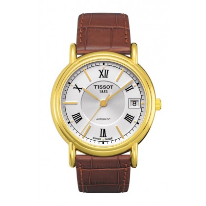 Carson Silver Automatic Yellow Gold Watch