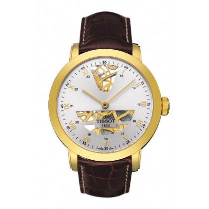 Sculpture Line Men\'s Silver Yellow Gold Mechanical Gold Watch