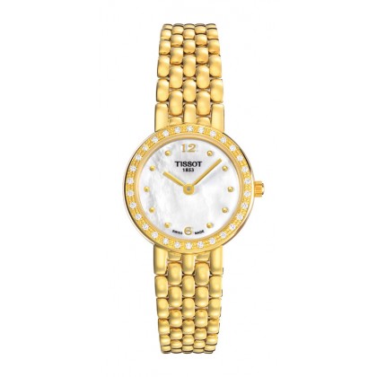 Caliente Medium Women's 18K Yellow Gold White Mother of Pearl Di