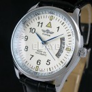 New AUTO Mechanical Day/Date Display Leather Mens Watch WA068.B